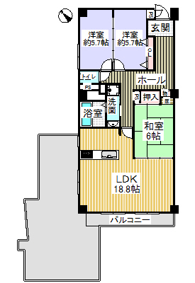 ユニーブル藤井寺Ⅱ 間取図