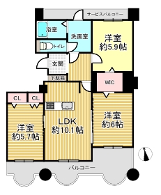 コピアス八尾　間取図