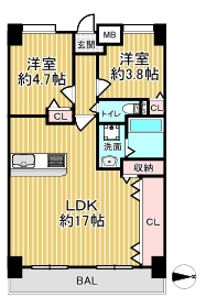 ロイヤルシャトー柏原本郷　間取図